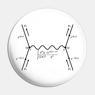 Feynman Diagram, quantum field theory and particle physics Pin