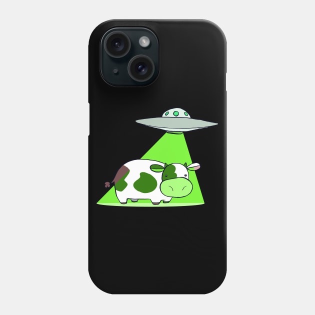 Cow Alien Abduction Phone Case by saradaboru