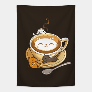 Latte Cat Tapestry