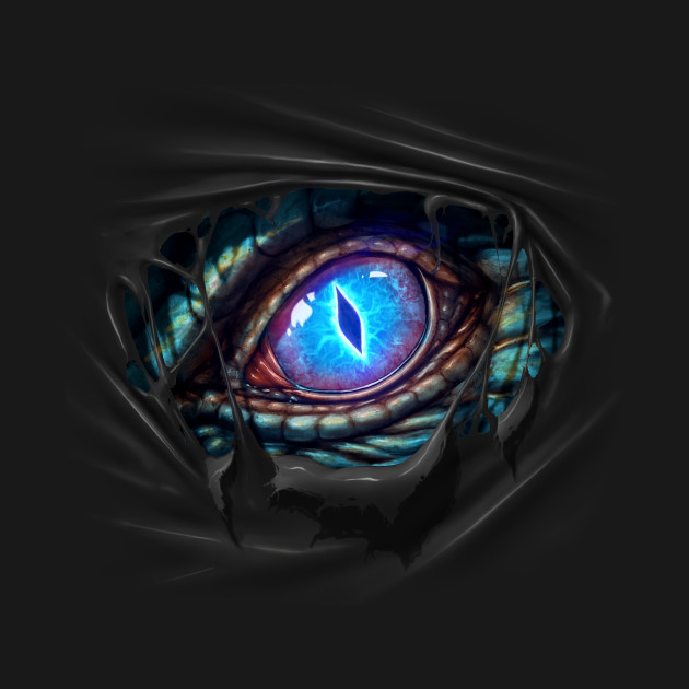 Dragon's Eye blue - Dragon - T-Shirt