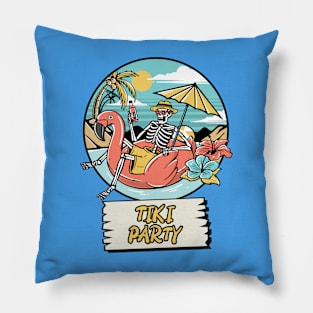 tiki party Pillow