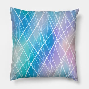 Pastel Membrane - Abstract Geometric Pattern Pillow