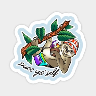 Sawdust Design Pace yo' self Sloth Magnet