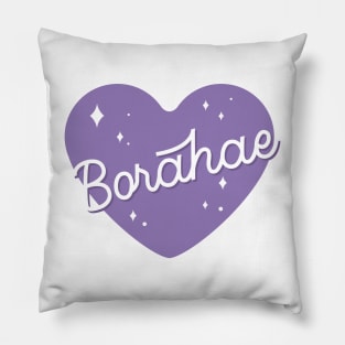 BTS borahae I purple you heart Pillow