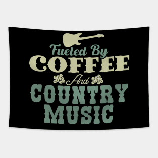 Fueled By Coffee and Country Music Tapestry