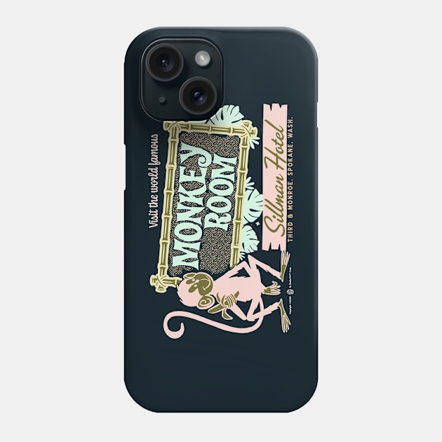 World Famous Monkey Room Vintage Spokane Washington Phone Case by StudioPM71