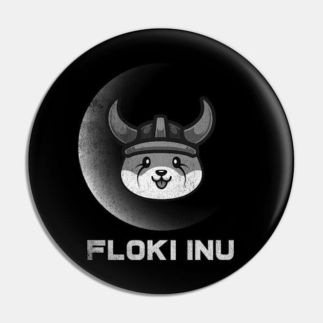 Vintage Floki Inu Coin To The Moon Floki Army Crypto Token Cryptocurrency Blockchain Wallet Birthday Gift For Men Women Kids Pin by Thingking About