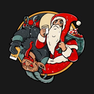 Santa and devil T-Shirt