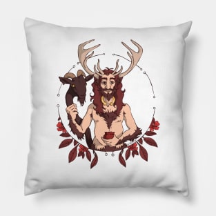 Cernunnos ; Animal King - Le Roi celte des Animaux Pillow