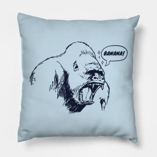 Gorilla Wants Bananas Pillow