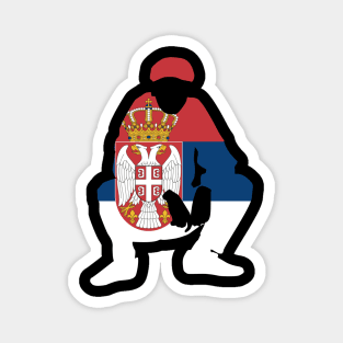 Serbian slav squat Magnet