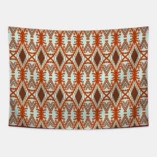 Beautiful hand-drawn Ikat seamless pattern Tapestry