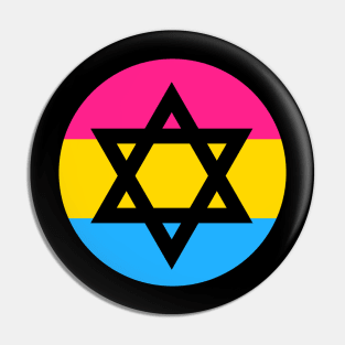 Pan Pride Star of David Pin