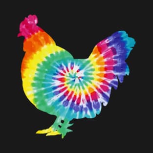 Funny Chicken Lover tie dye T-Shirt