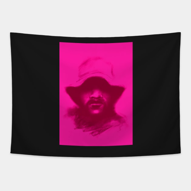 Copy of rebel, sturdy man with bucket hat Tapestry by stoekenbroek