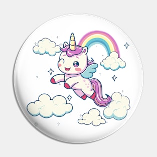 flying unicorn Pin