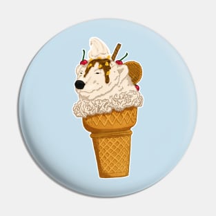 Polar Bear Ice Cream Pin