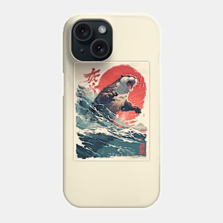 Vintage Japanese sea otter Phone Case