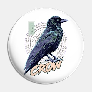 Crow - White Pin