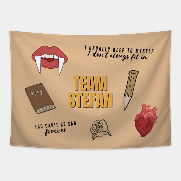 Team Stefan Vampire Pack Tapestry by myabstractmind