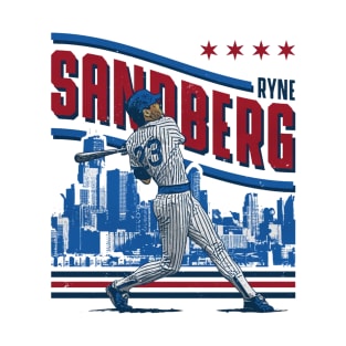 Ryne Sandberg Chicago C Skyline T-Shirt