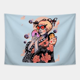 Geisha Donut Tapestry