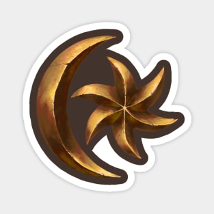 Moon-And-Star (gold) Magnet