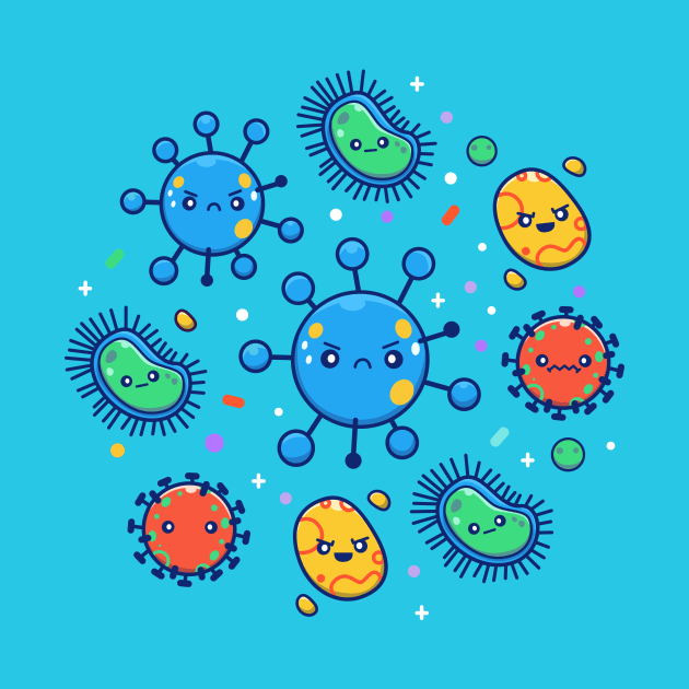 Cute Virus Cartoon (2) by Catalyst Labs