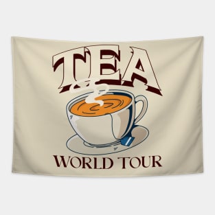 Tea World Tour Tea Lovers Tapestry