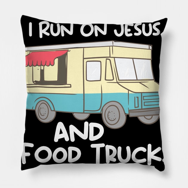 Food Truck, Food Lovers, Food Lover Quotes Pillow by maxdax