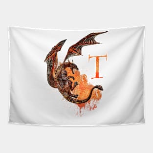 Drachen Buchstabe T Tapestry