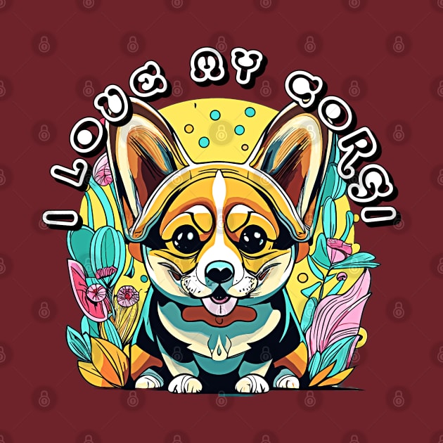 I love my corgi by Apparels2022