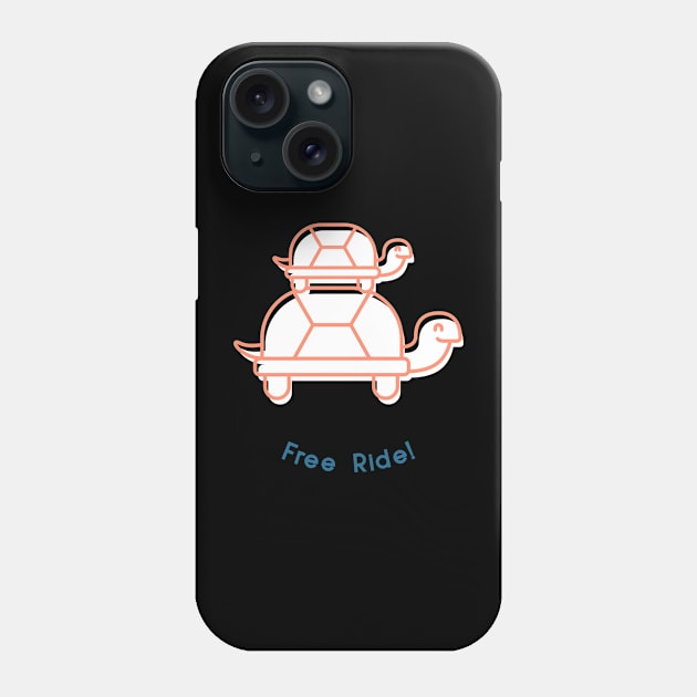 Free Ride Phone Case by Funky Turtle