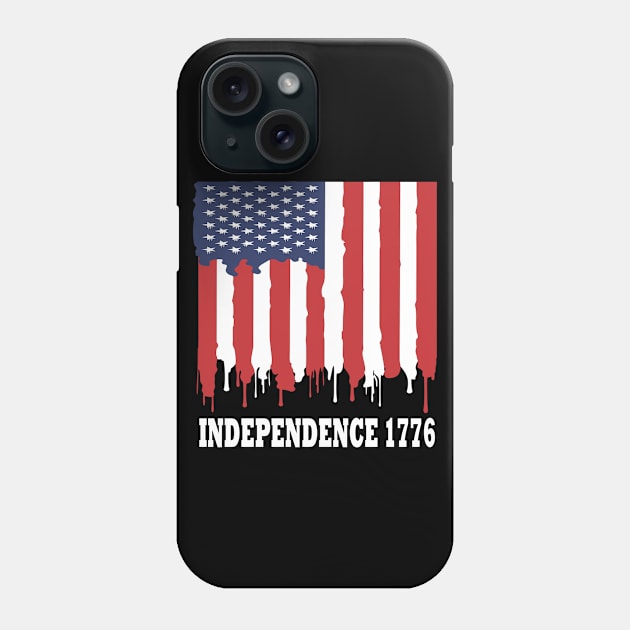 4Th Of July Independence 1776 Phone Case by karascom