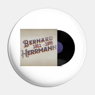 BERNARD HERRMAN RETRO VINYL MOVIES Pin