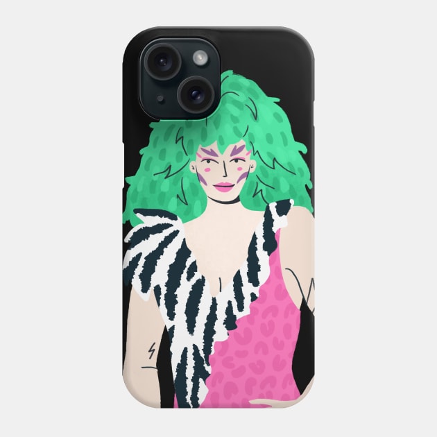 Pizzazz - The Misfits from Jem & The Holograms Phone Case by London Colin