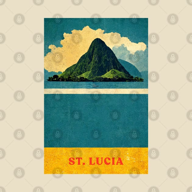 St. Lucia by Retro Travel Design