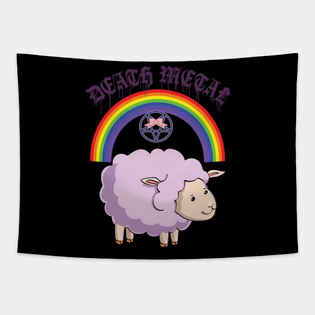 pinky de*th metal Tapestry by svksesmatamv