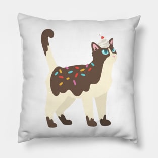 Sundae Cat Pillow