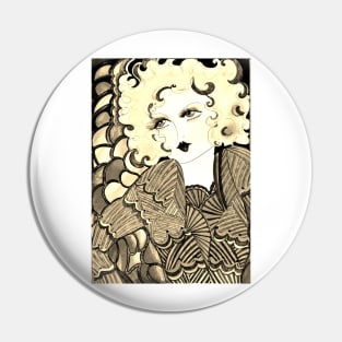 BLONDE DOLLY FLAPPER ,,,House of Harlequin Pin