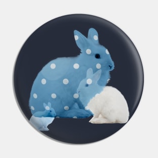 Blue Bunny Pin