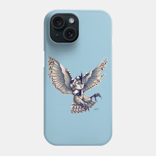 Snow Owl Flight Guard Phone Case by Indi Martin