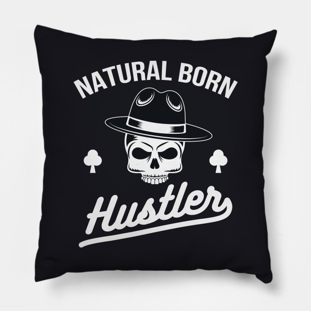 Natural Born Hustler Gangster Pillow by Foxxy Merch