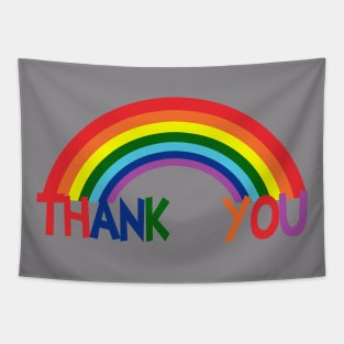 Thank You Rainbow Support Tapestry