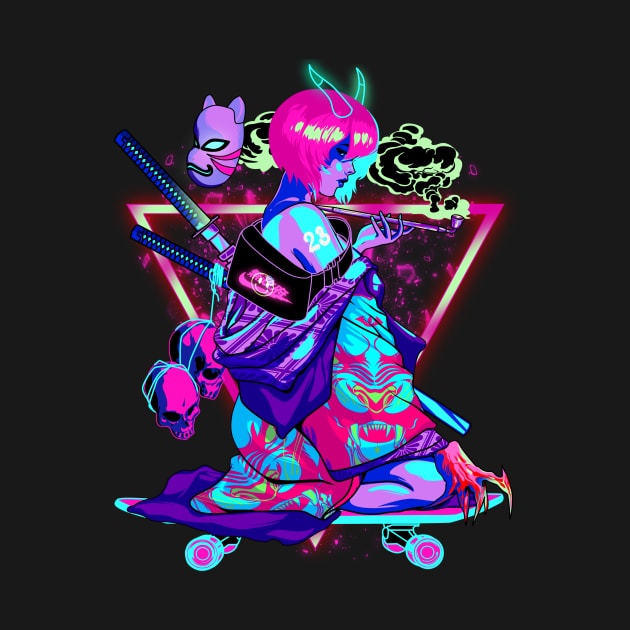 Skate Geisha by Heymoonly