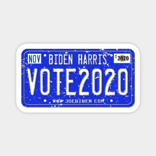 Distressed Joe Biden License Plate Vote 2020 Magnet