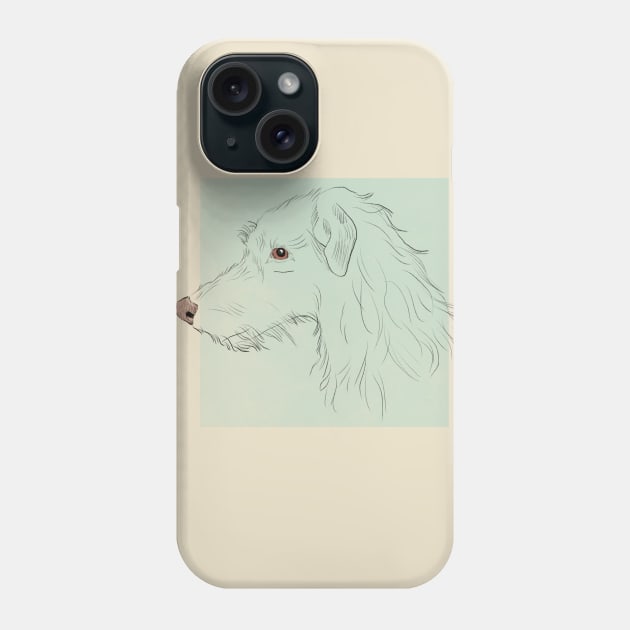 Scottish Deerhound Phone Case by Little Birds