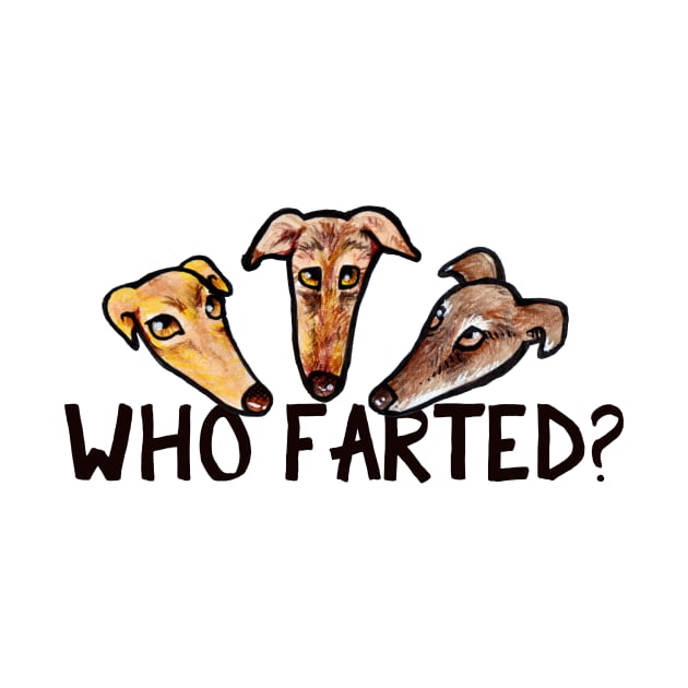 Who Farted funny greyhound by bubbsnugg