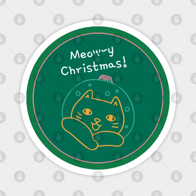 Merry Christmas Magnet by Artistic Design