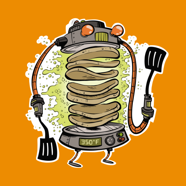 Pancake Bot Breakfast Mug TeePublic
